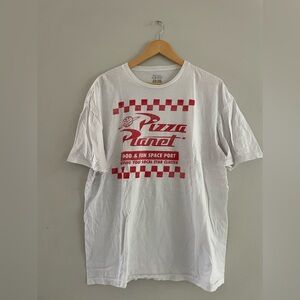Disney Pixar Toy Story White Pizza Planet T-Shirt